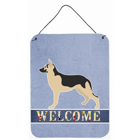 Carolines Treasures German Shepherd Welcome Wall or Door Hanging Prints BB8330DS1216